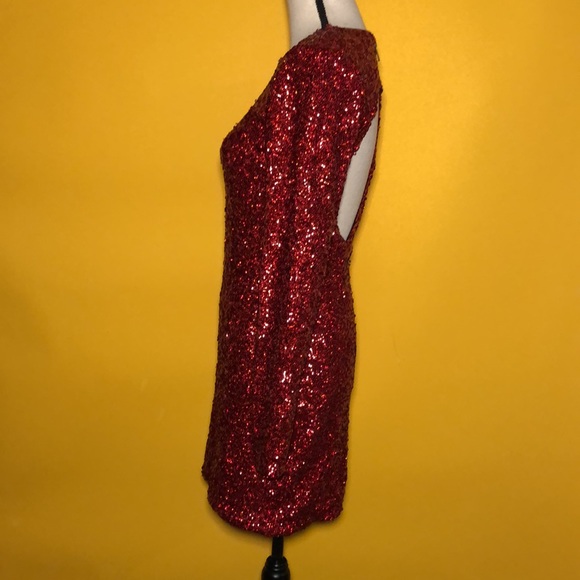 🆕 KIMCHI BLUE(UO) long sleeve sequin mini dress - Picture 4 of 10